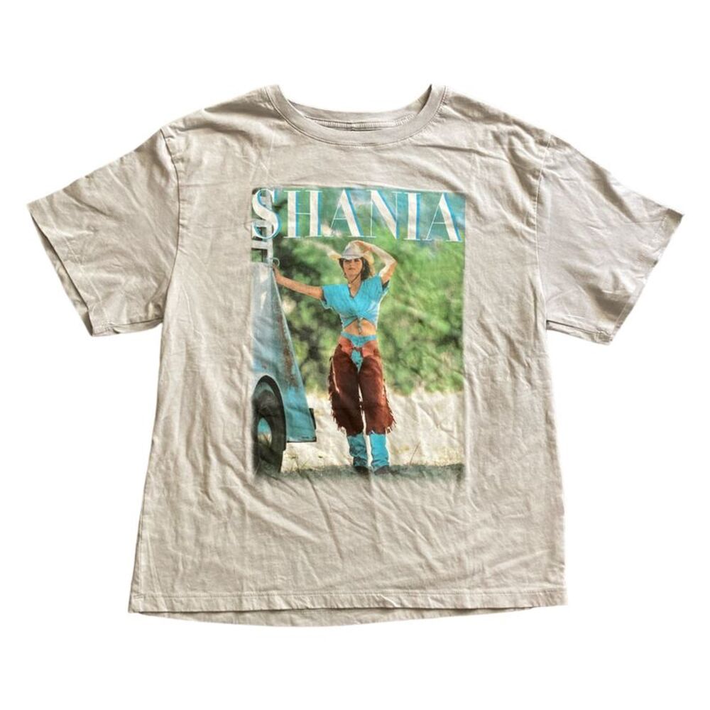 Shania Twain/Grey - Official Merchandise Ladies Soft Short Sleeve Licensed Band